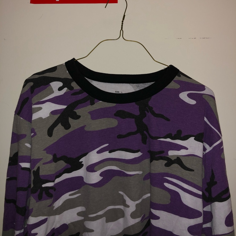 Purple camo long-sleeve